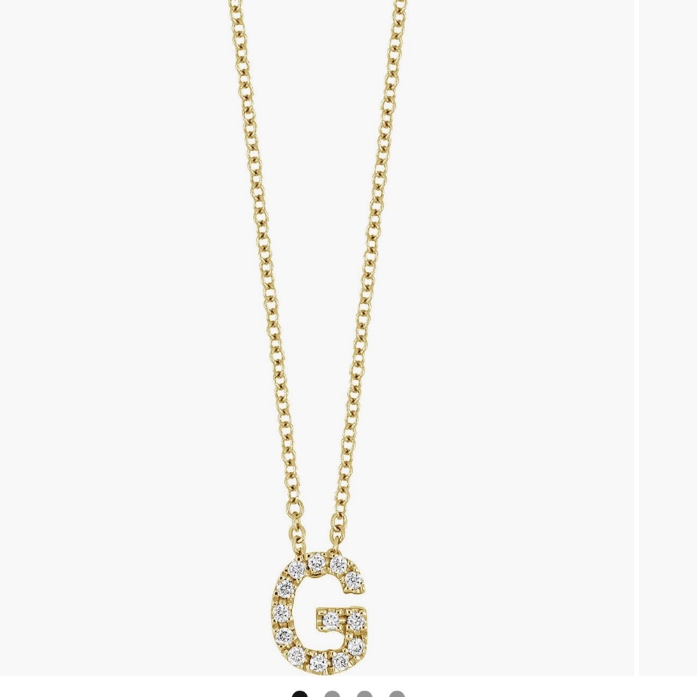 Bony Levy 18k Gold Monogram G Necklace